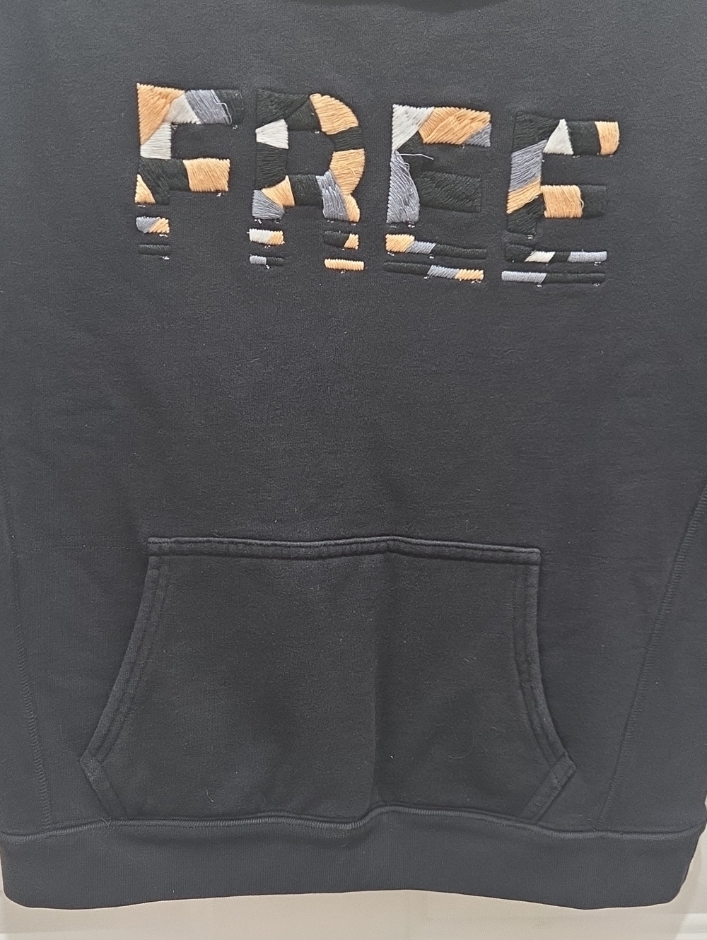 Free People Black Short Sleeve Pullover Sweatshirt with Graphic XS - Picture 3 of 4